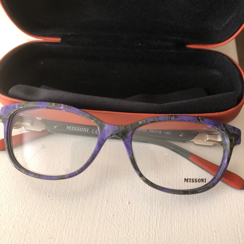 Missoni Eyeglasses Purple New 54/16